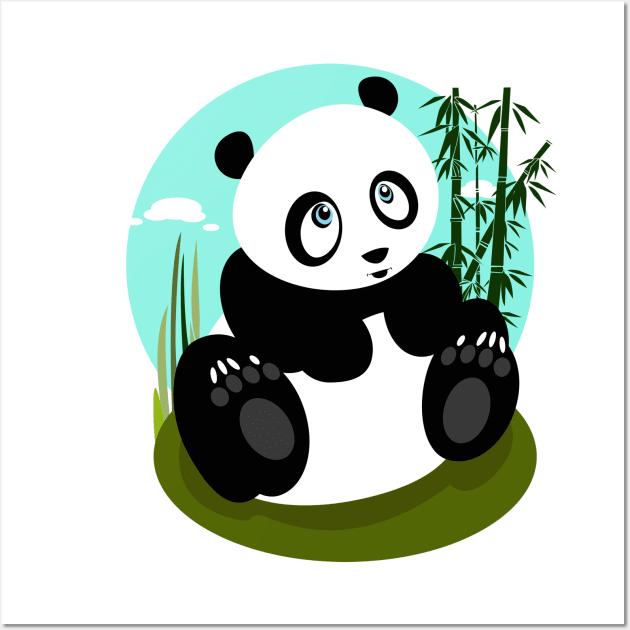 Baby Panda Wall Art by adamzworld